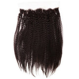 18" Brazilian Kinky Straight Lace Frontal