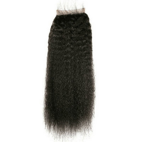 14" Brazilian Kinky Straight Closure