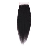 14" Brazilian Kinky Straight Closure